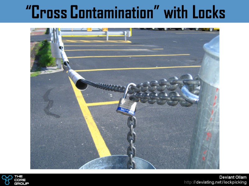 “Cross Contamination” with Locks